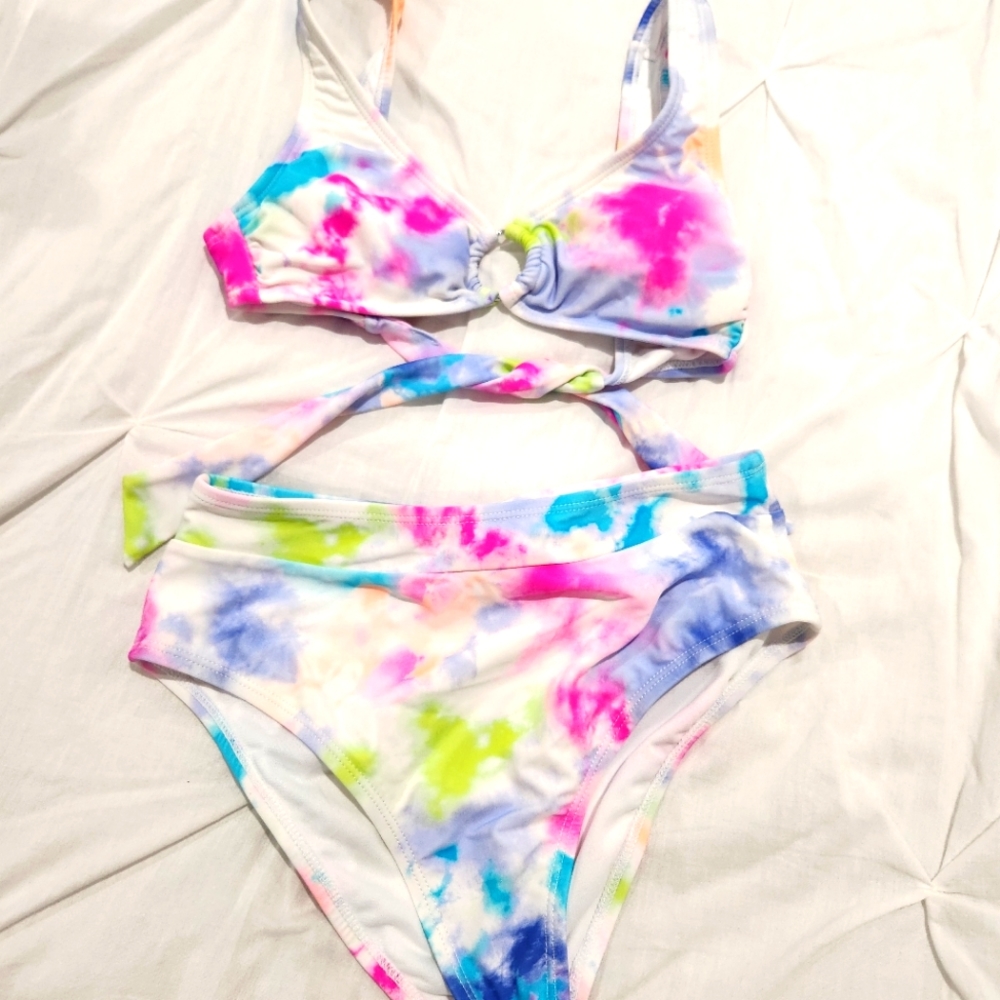 California Waves swim high waist bikini XS